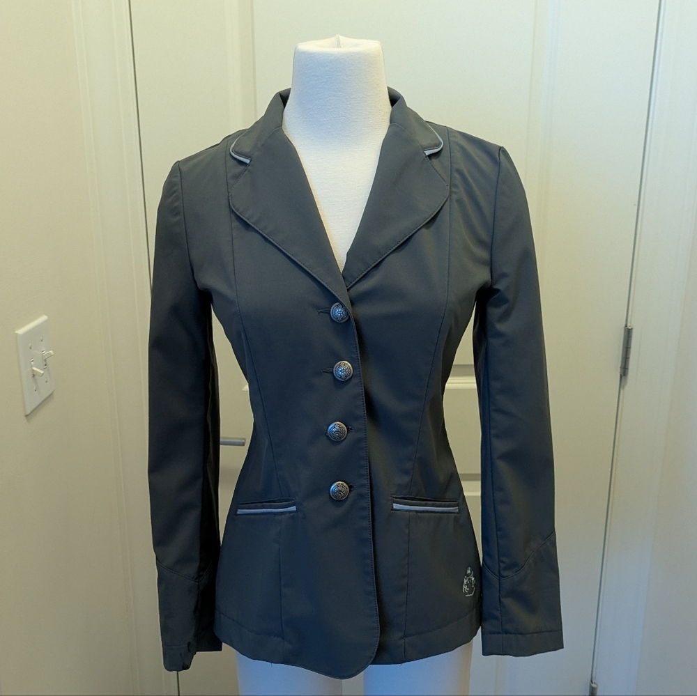 O'Shaughnessy Gray Equestrian Show Jacket Size 2